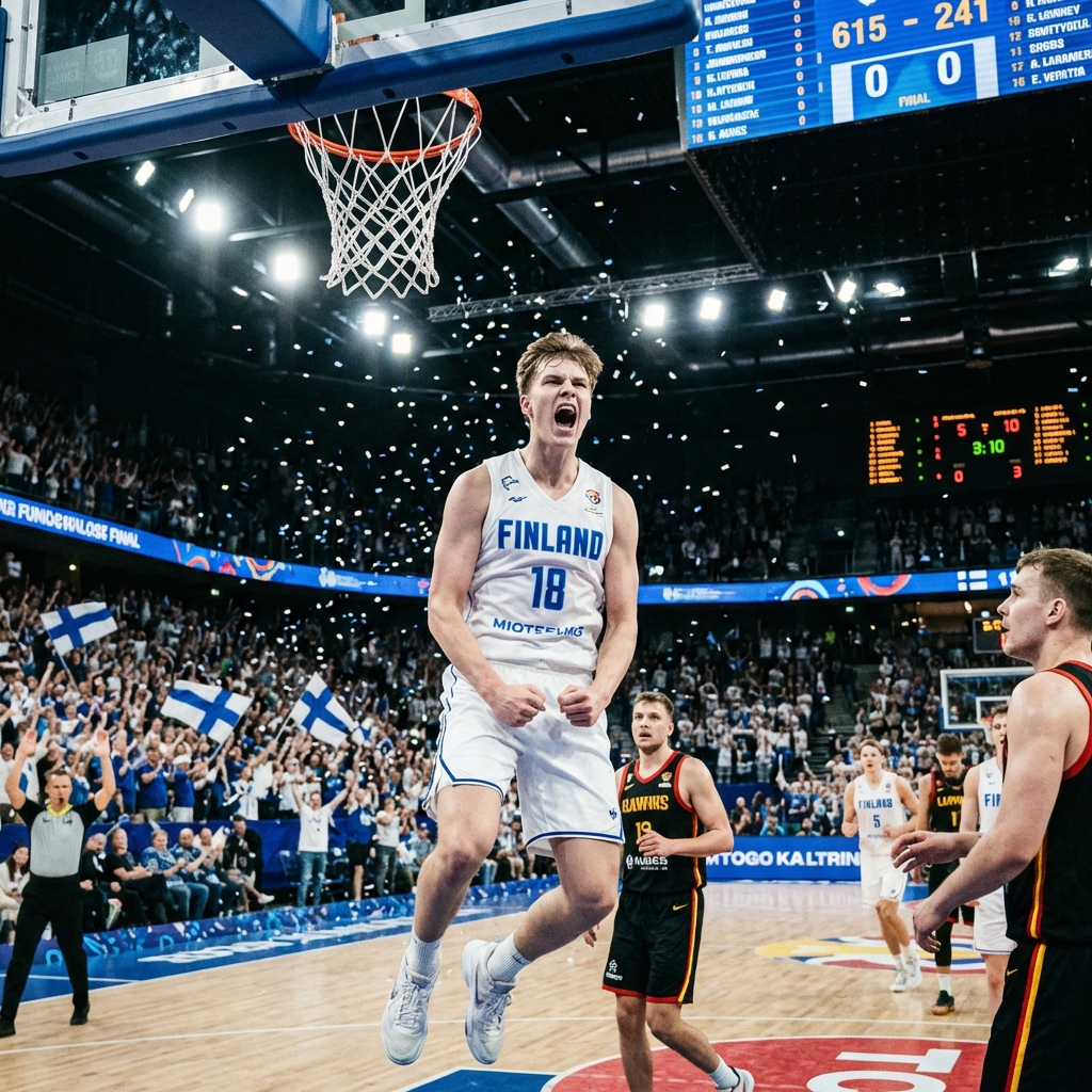 Феноменальный матч: 18-летний финн покорил баскетбольный мир