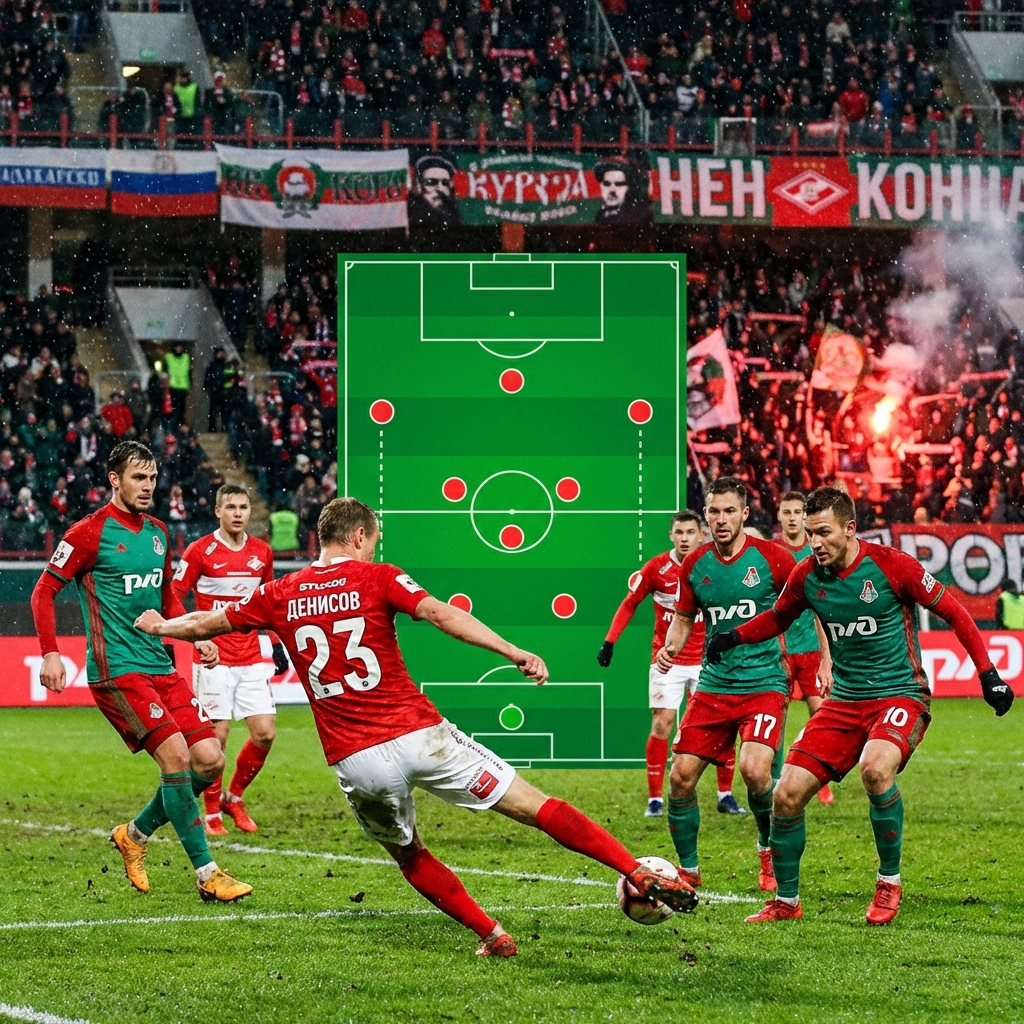 Спартак обыграл Локо: Денисов и гибридная схема Карседо в действии