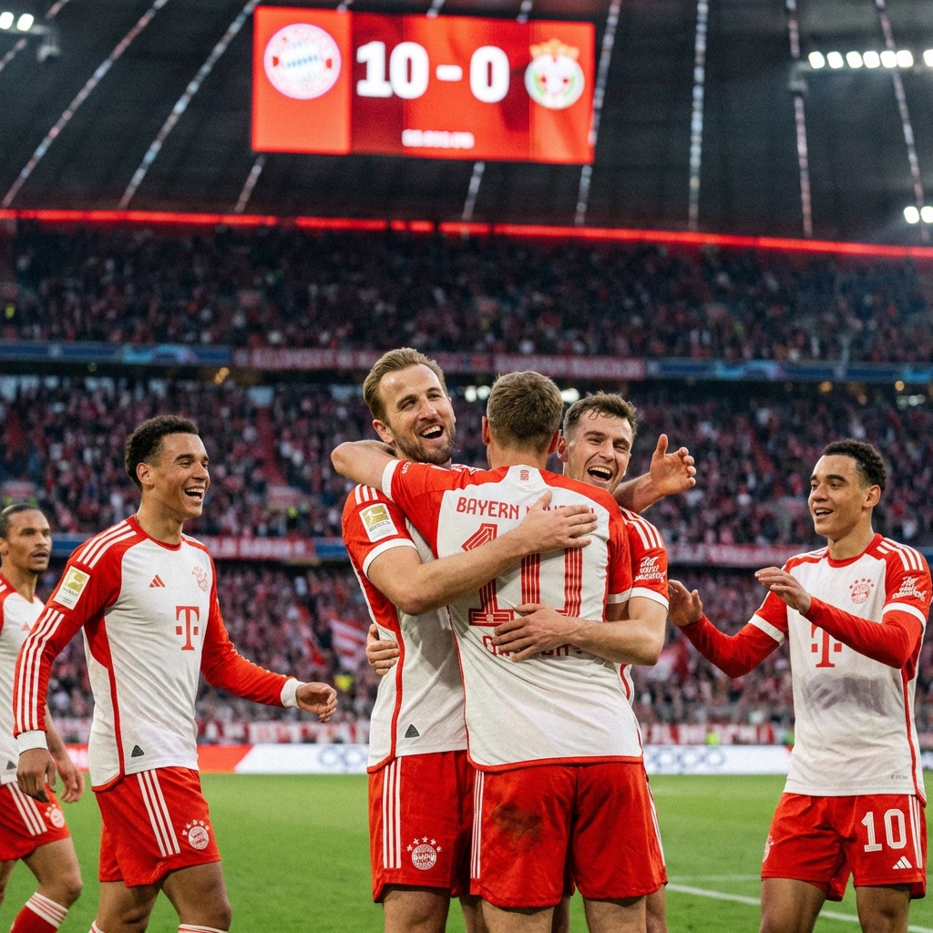 «Бавария» ставит новый рекорд Бундеслиги: 105 голов и не止емся на этом!