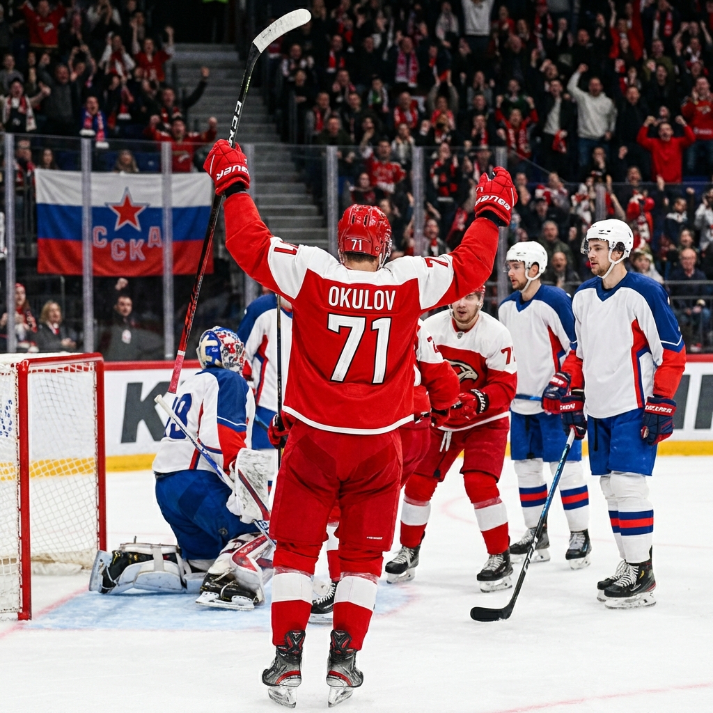 Окулов стал героем «Авангарда» и напомнил о своем обмене с ЦСКА