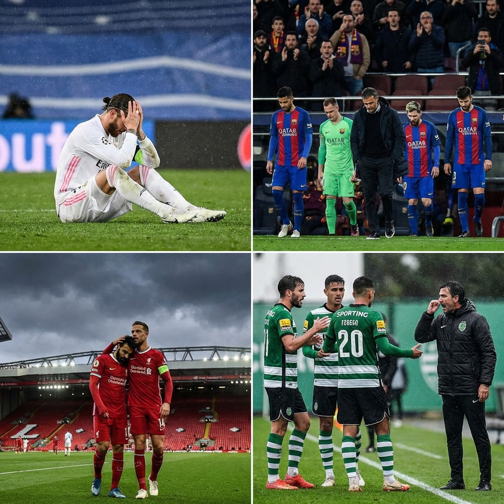 Шансы на камбэк: «Реал», «Барса», «Ливерпуль» и «Спортинг» в кризисе