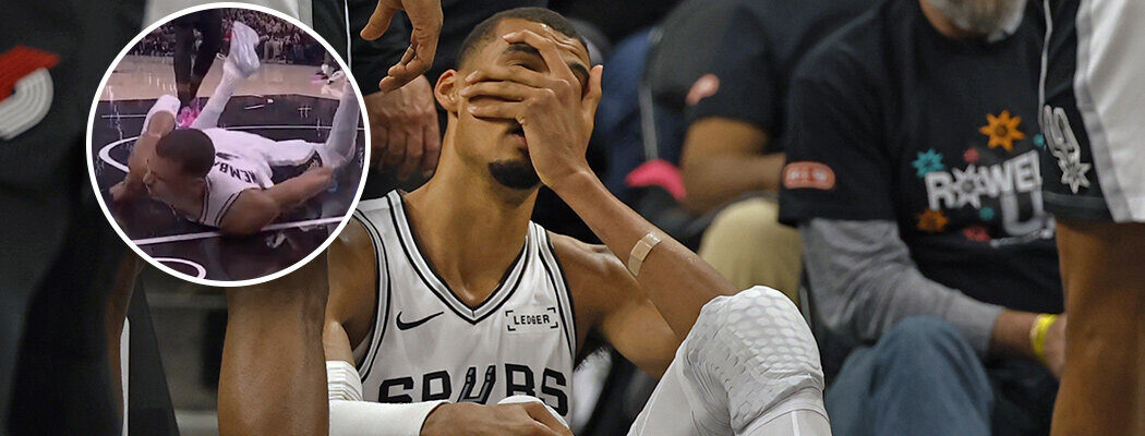 Вембаньяма на грани: падение, сотрясение и поражение «Сперс»