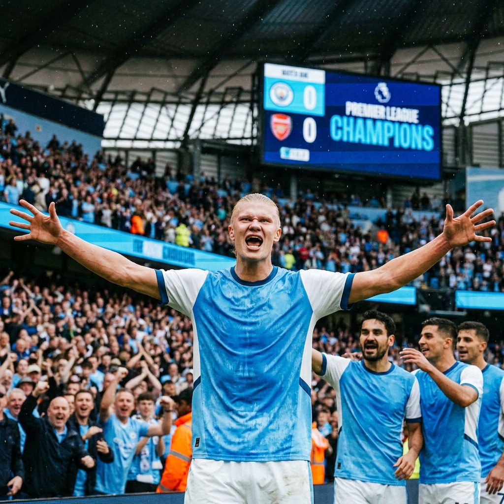 Манчестер Сити вернулся на трон АПЛ: Холанд и решающий гол