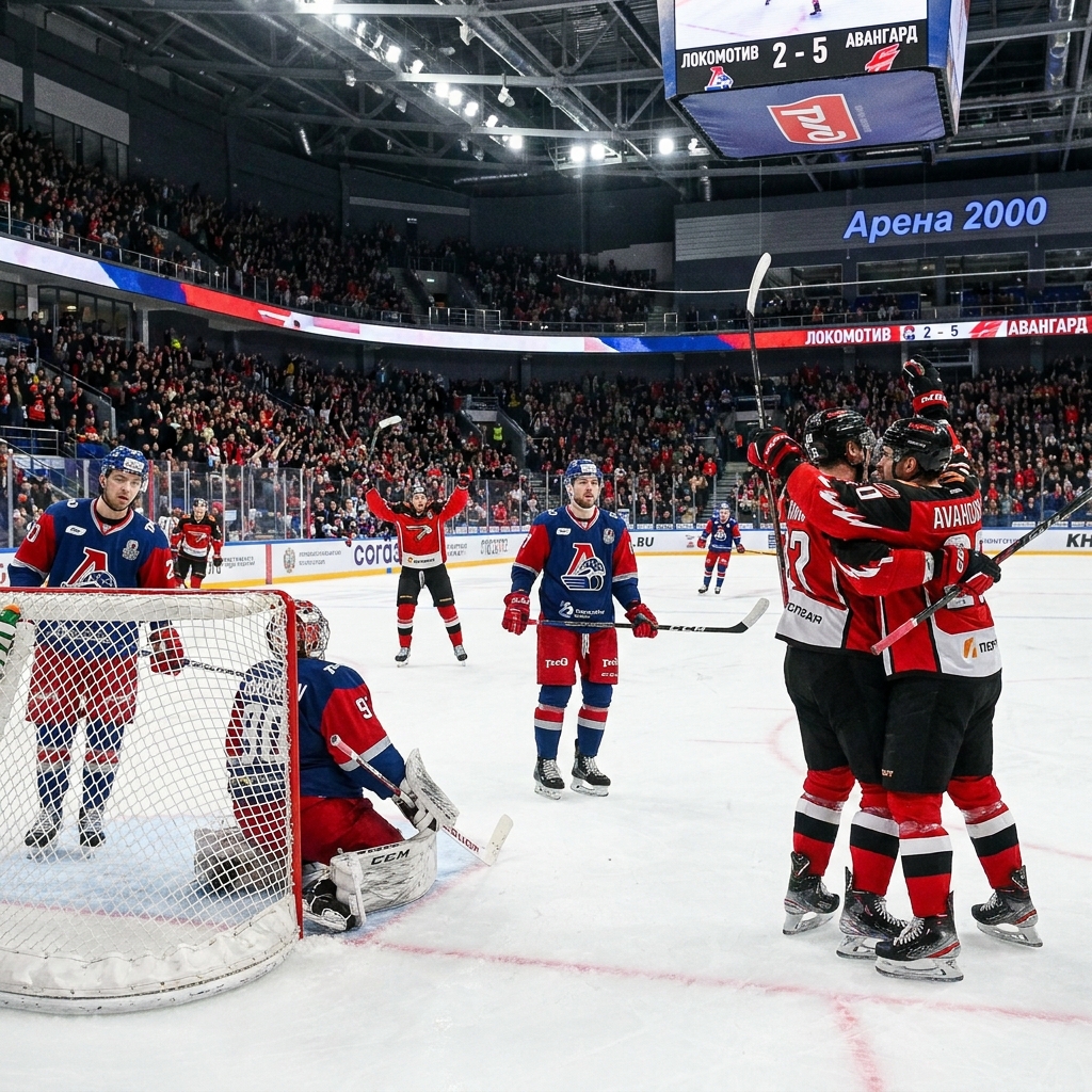 Сенсация в Ярославле: «Авангард» громит «Локомотив» 5:2!