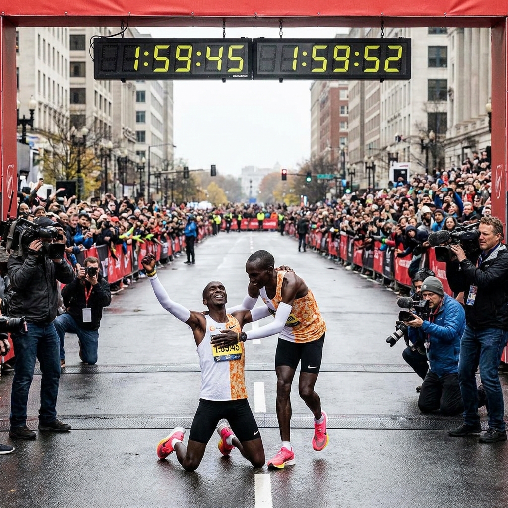 Марафонский прорыв: два бегуна преодолели заветные 2 часа!