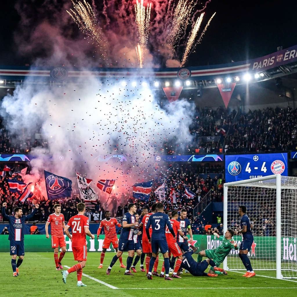 Футбольный фейерверк: «ПСЖ» и «Бавария» устроили головную феерию