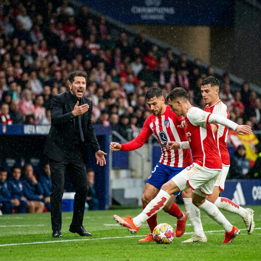 Симеоне изменил игру: Атлетико и Арсенал выдали напряженный матч