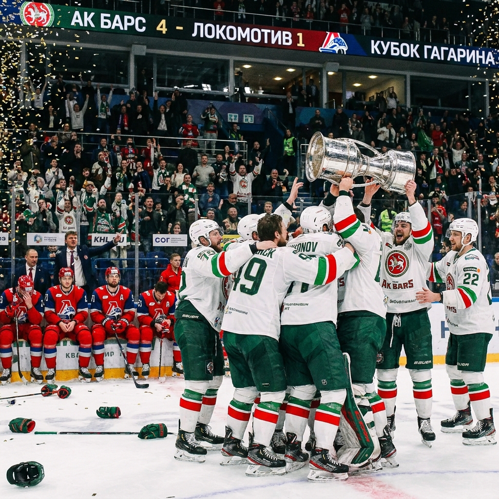 «Ак Барс» уничтожает «Локомотив» в решающем матче финала Кубка Гагарина