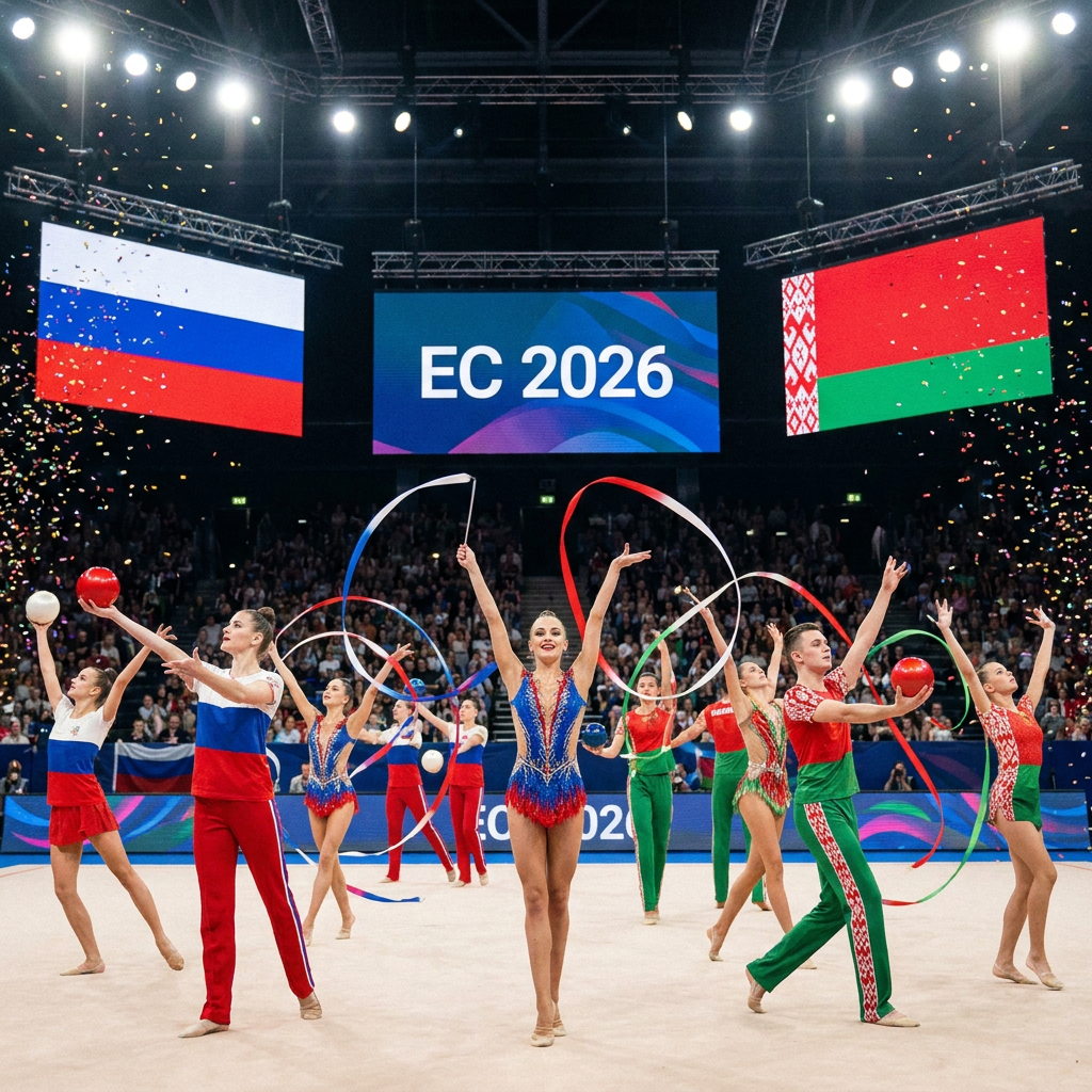 Гимнастическое шоу на ЧЕ-2026: Россия и Беларусь звучат вместе