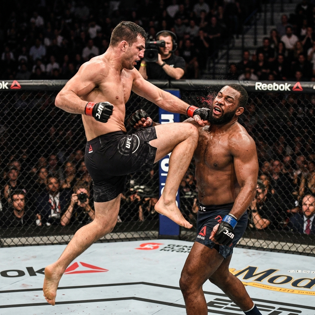 Дикая сила легальных ударов в MMA: от колен до локтей
