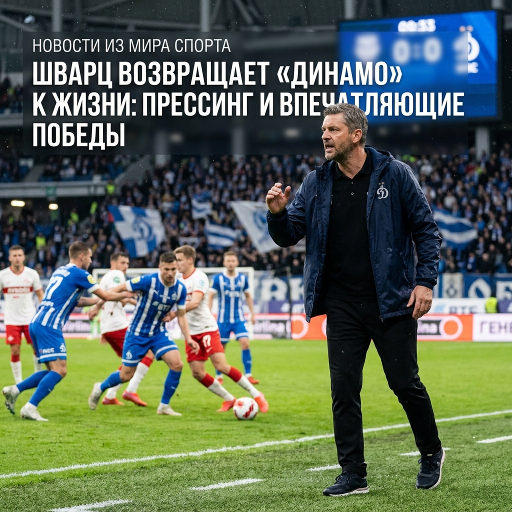 Шварц возвращает «Динамо» к жизни: прессинг и впечатляющие победы