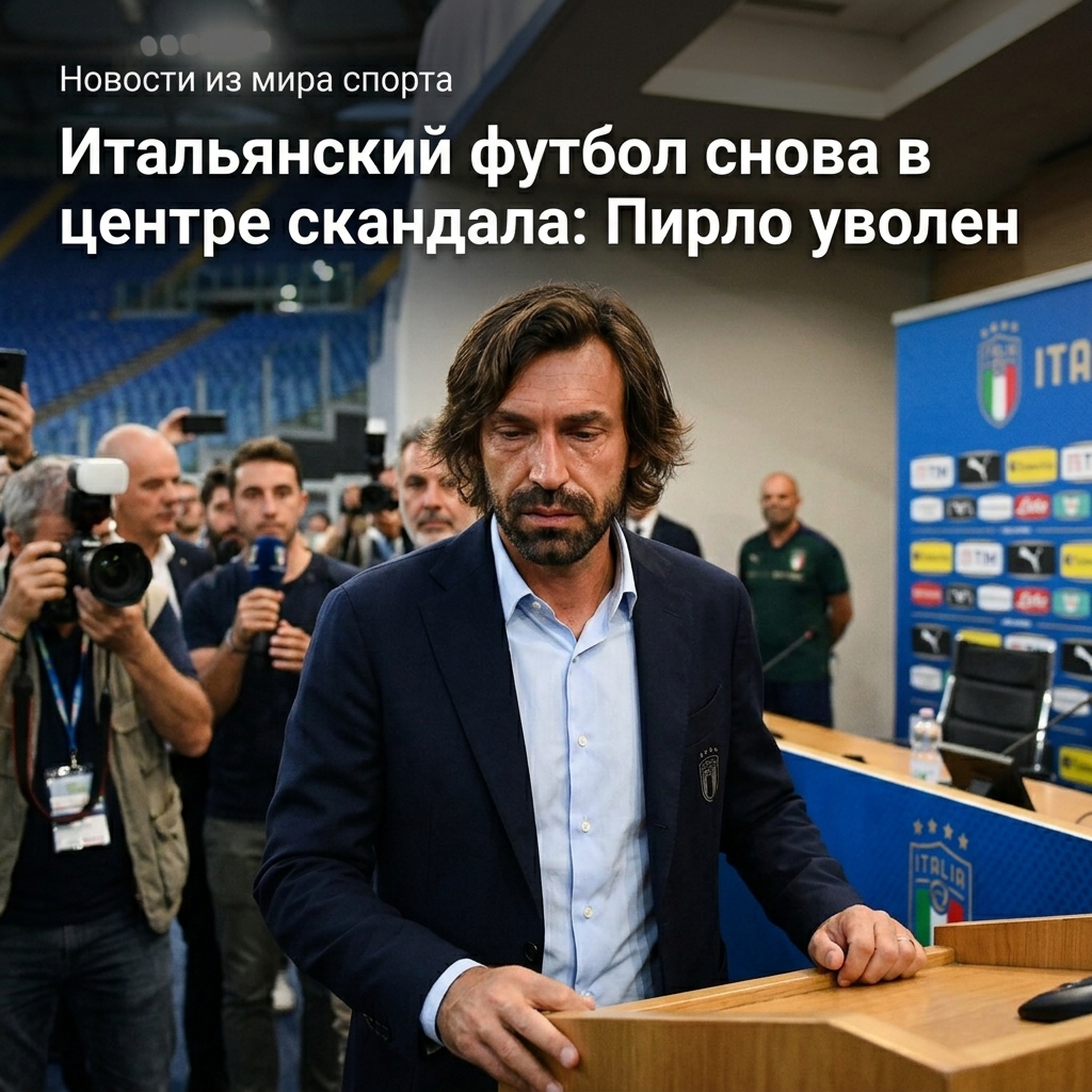 Итальянский футбол снова в центре скандала: Пирло уволен